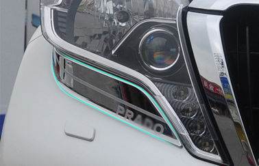 ประเทศจีน โครมมืออาชีพเบซลไฟหน้า / ผ้าปิดไฟหน้ารถยนต์ สําหรับ Toyota Prado FJ150 2014 ผู้ผลิต